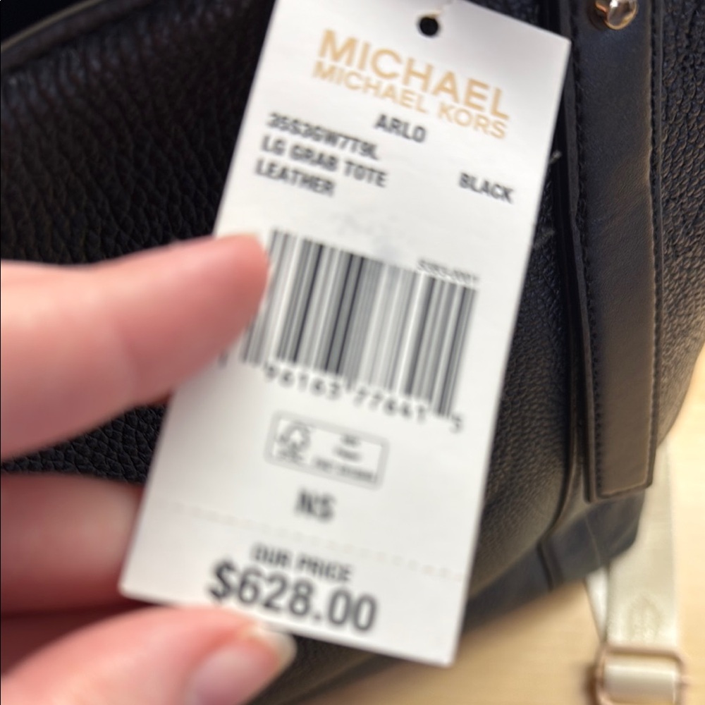 Michael Kors Black Saffiano Leather Tote - Picture 5 of 5